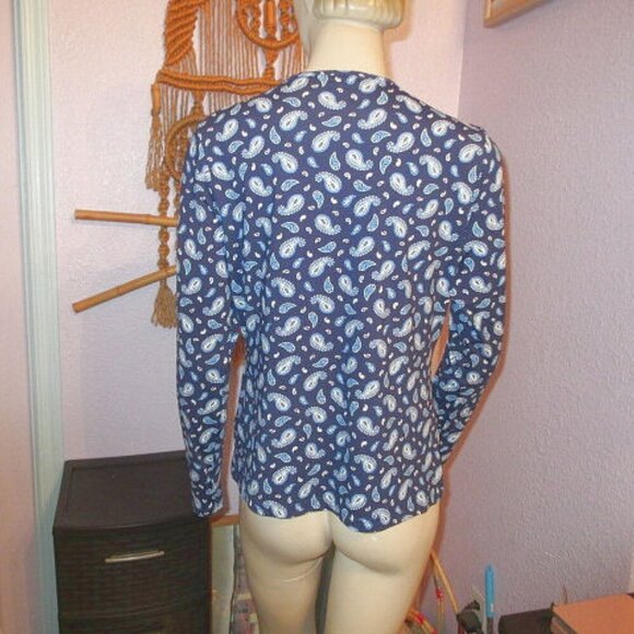 Lands' End Womens Rash Guard Size M Swimsuit Top UPF Long Sleeves Modest Beach - Picture 6 of 9